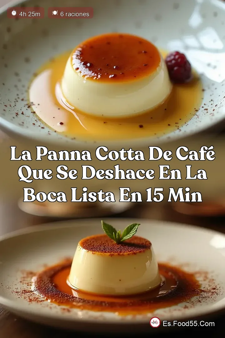 La Panna Cotta de Caf&eacute; que se deshace en la boca Lista en 15 min
