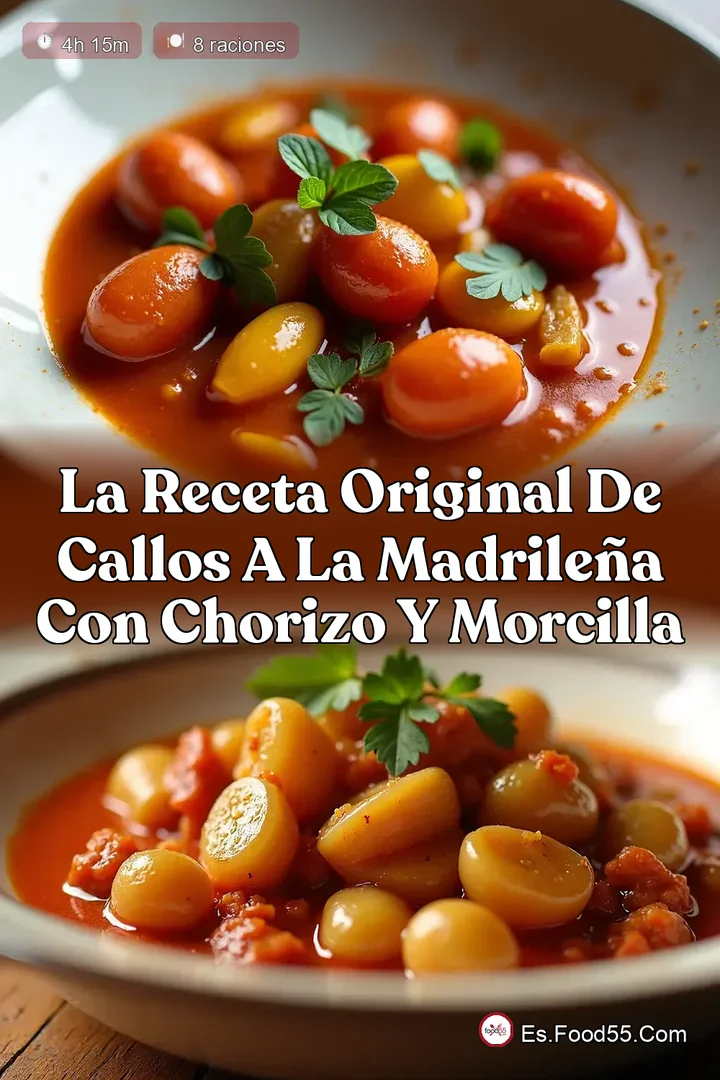 La Receta Original de Callos a la Madrile&ntilde;a con Chorizo y Morcilla