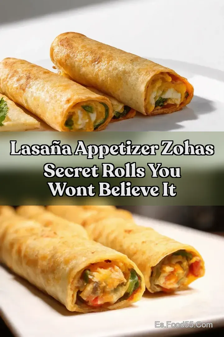 Lasa&ntilde;a Appetizer Zohas Secret Rolls You Wont Believe It