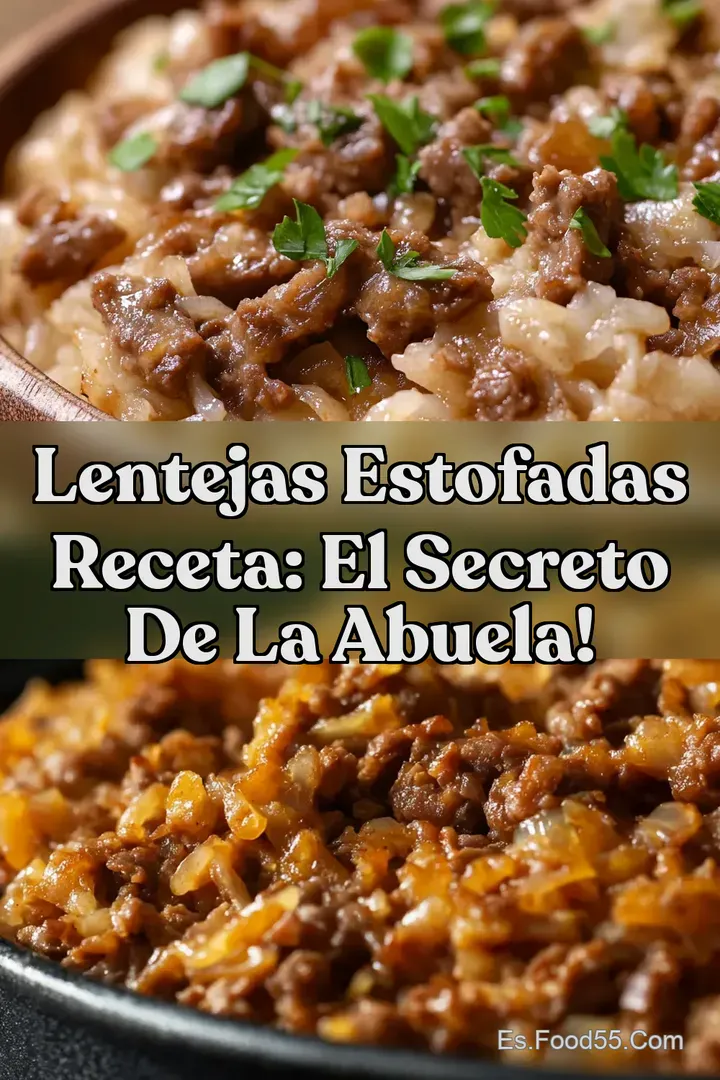 Lentejas Estofadas Receta: El Secreto de la Abuela!