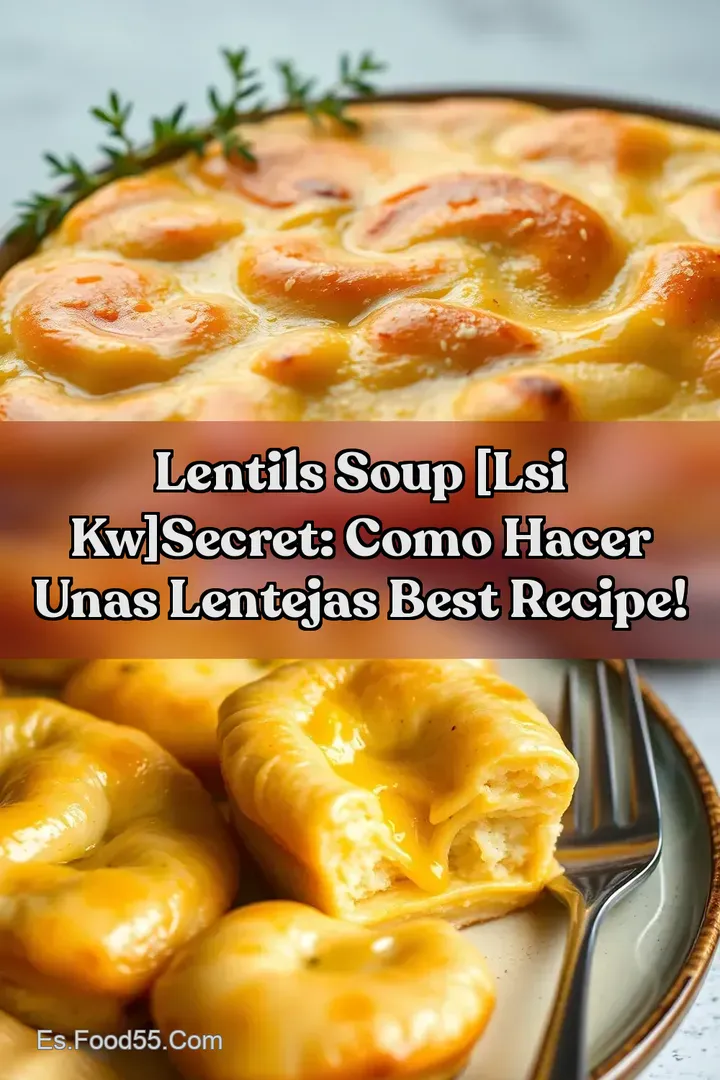 Lentils Soup [LSI kw]Secret: Como Hacer Unas Lentejas Best Recipe!