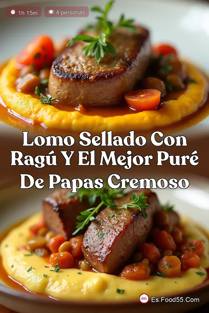 Lomo Sellado con Rag&uacute; y el Mejor Pur&eacute; de Papas Cremoso