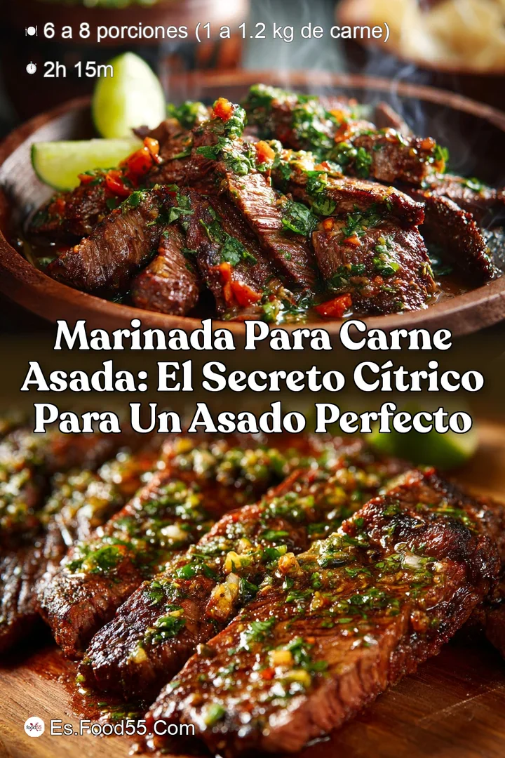 Marinada para Carne Asada: El Secreto C&iacute;trico para un Asado Perfecto