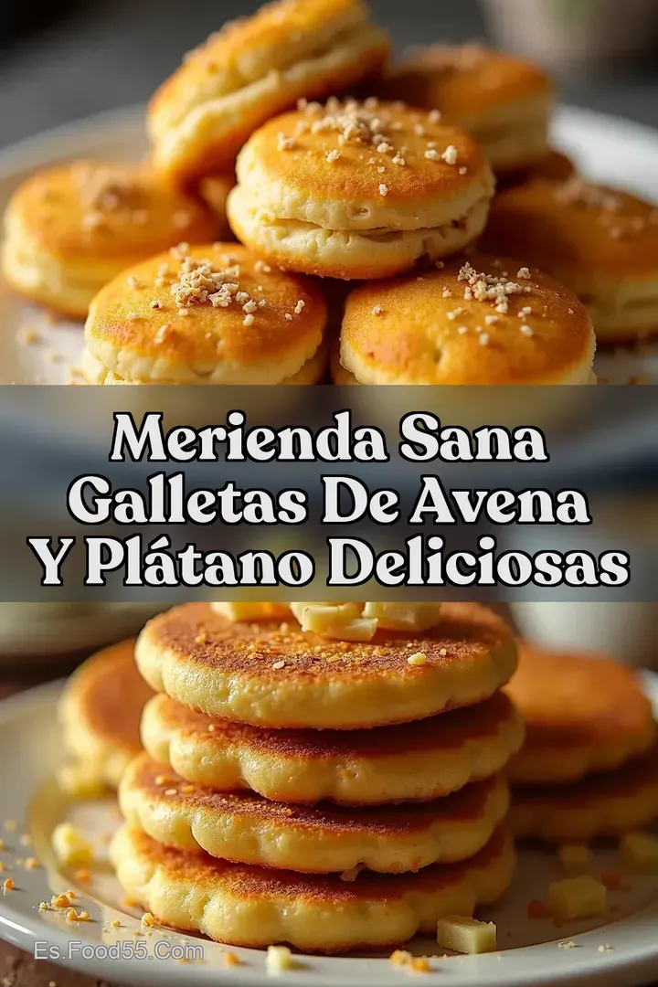 Merienda Sana Galletas de Avena y Pl&aacute;tano Deliciosas