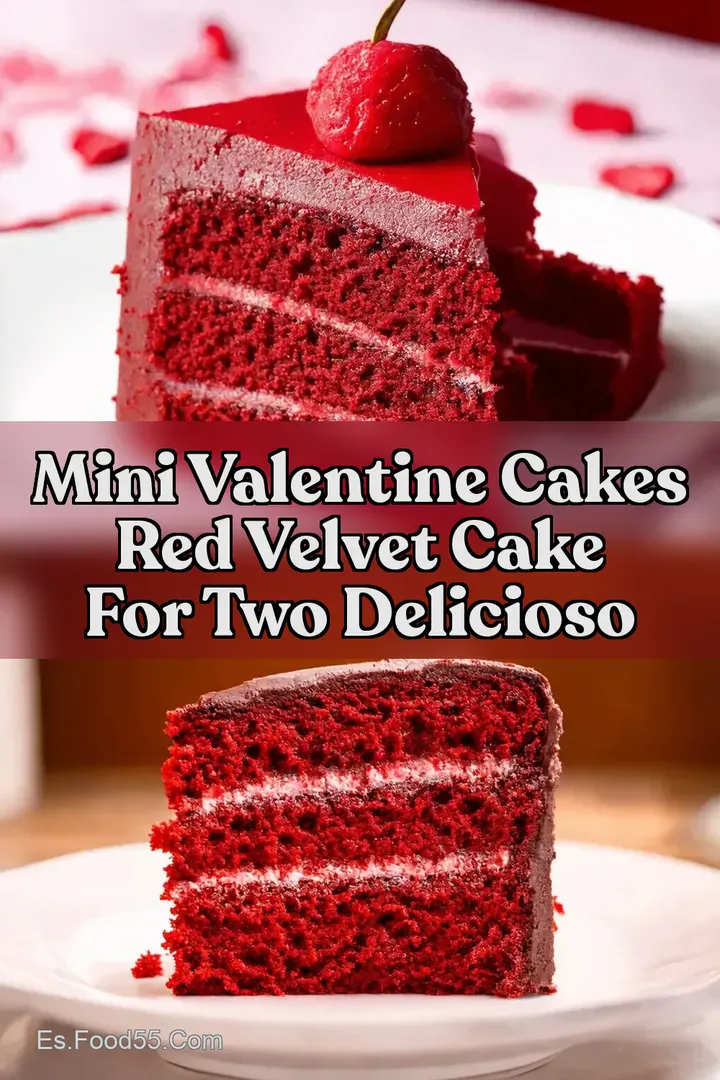 Mini Valentine Cakes Red Velvet Cake for Two Delicioso