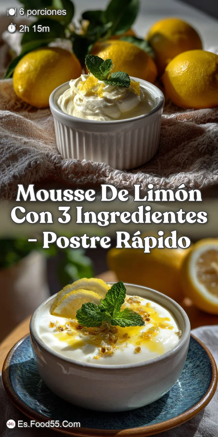 Close-up of a light, airy lemon mousse, showing tiny bubbles and a creamy consistency, with visible flecks of zest offerin...