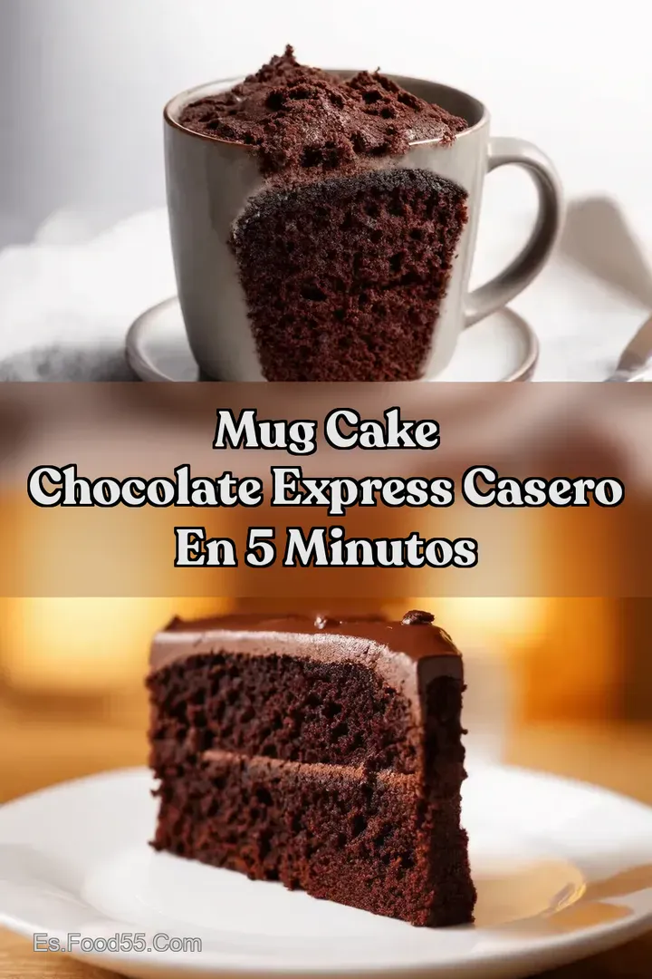 Mug Cake Chocolate Express casero en 5 minutos