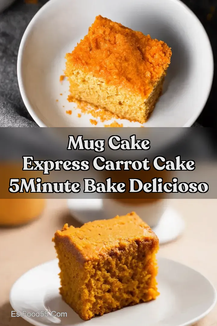 Mug Cake Express Carrot Cake 5Minute BAKE Delicioso