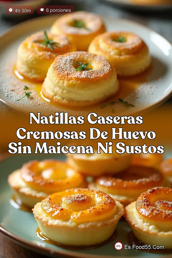 Natillas Caseras Cremosas de Huevo Sin Maicena Ni Sustos