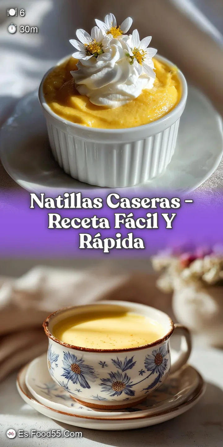 Close-up of smooth, golden natillas in a ceramic dish. Cinnamon swirls on top, beckoning a spoonful of this creamy treat.