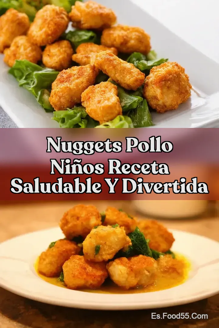 Nuggets Pollo Ni&ntilde;os Receta Saludable y Divertida