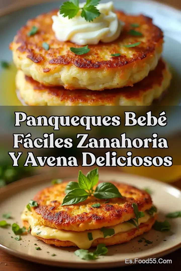 Panqueques Beb&eacute; F&aacute;ciles Zanahoria y Avena Deliciosos