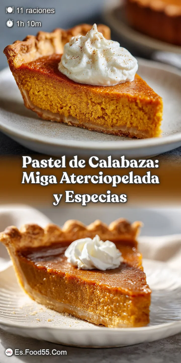 Close-up of a delicious pumpkin pie slice showing the smooth texture of the filling and the golden-brown crust.