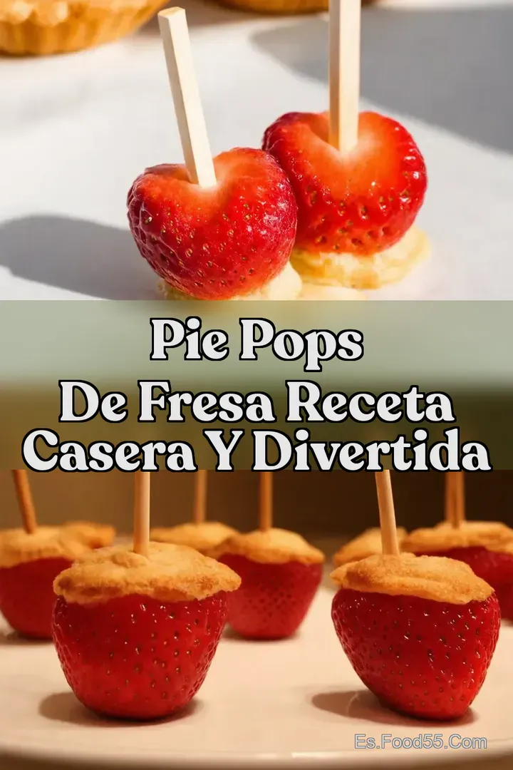 Pie Pops de Fresa Receta Casera y Divertida