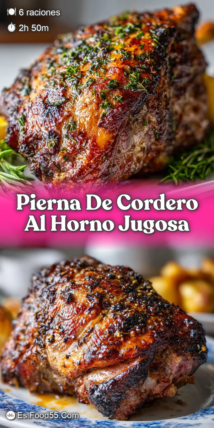 Close-up of tender, succulent roasted lamb, glistening with rendered fat and herbs. Crusty exterior, mouthwatering juicine...