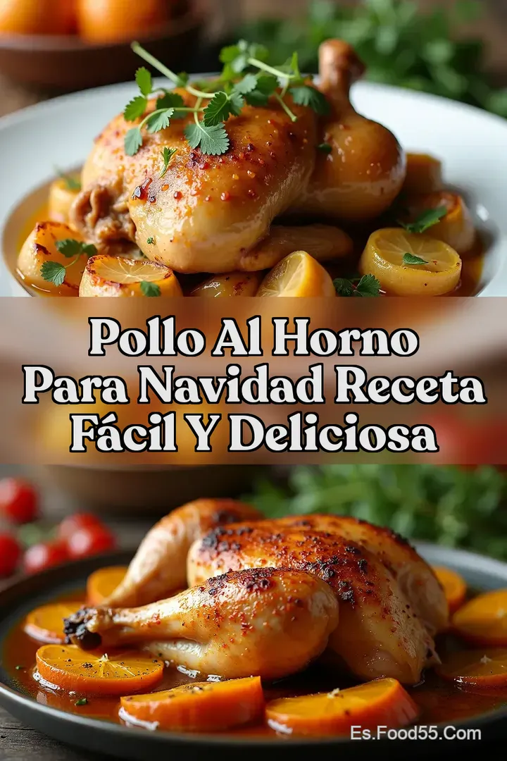 Pollo al Horno para Navidad Receta F&aacute;cil y Deliciosa