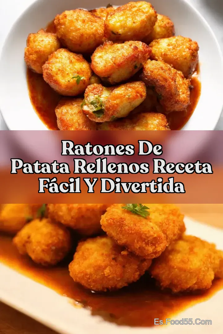 Ratones de Patata Rellenos Receta F&aacute;cil y Divertida
