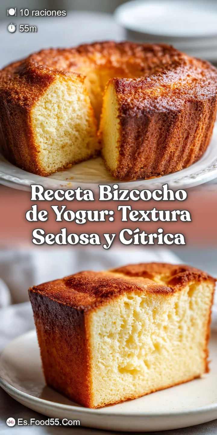 Close-up captures the delicate crumb of a moist yogurt cake, its golden surface hinting at a light, tangy flavor and soft ...