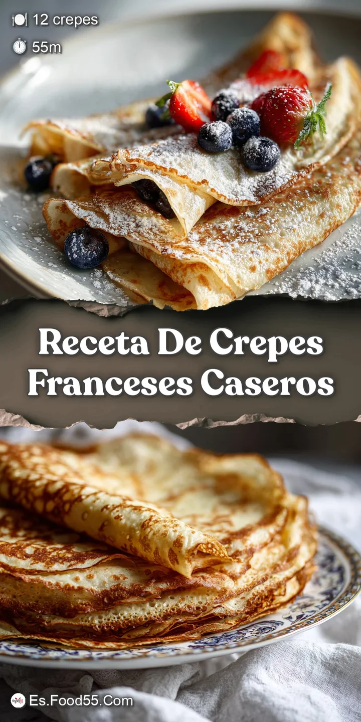 Close-up reveals a warm, slightly browned crepe, glistening from melted butter, promising a soft, yielding texture and swe...