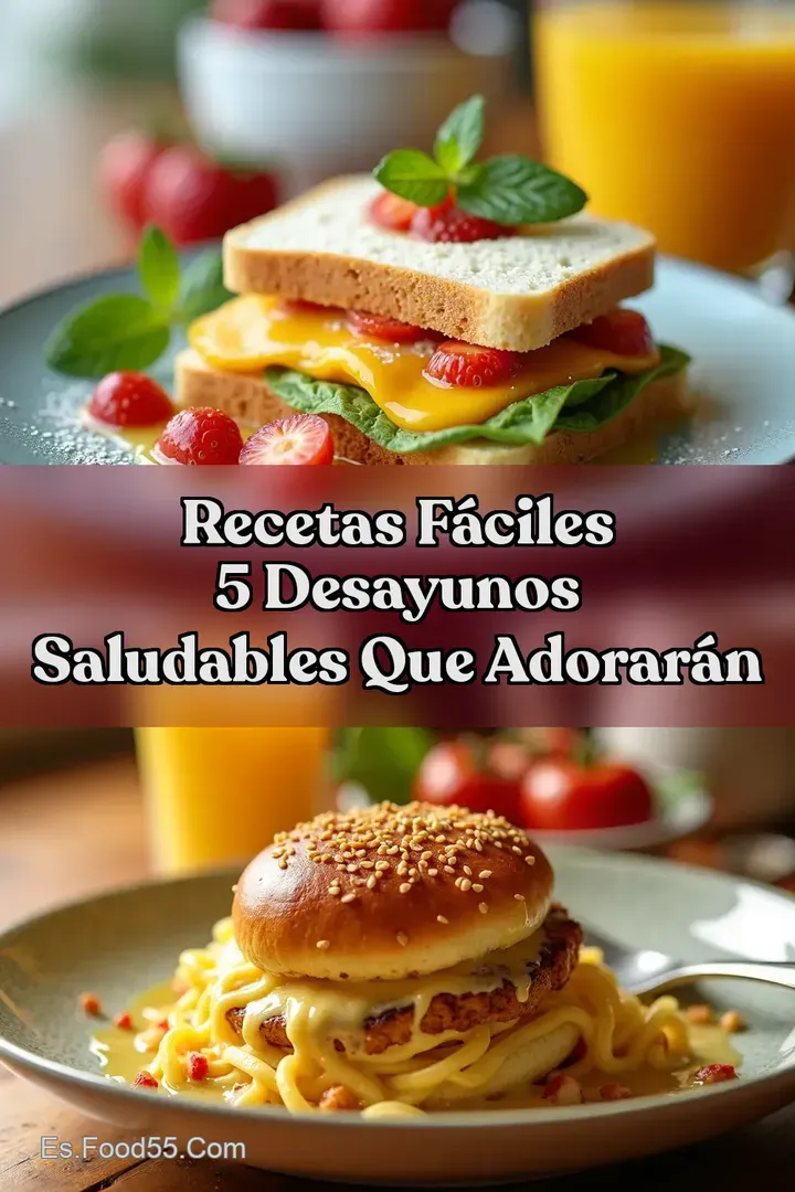Recetas F&aacute;ciles 5 Desayunos Saludables que Adorar&aacute;n