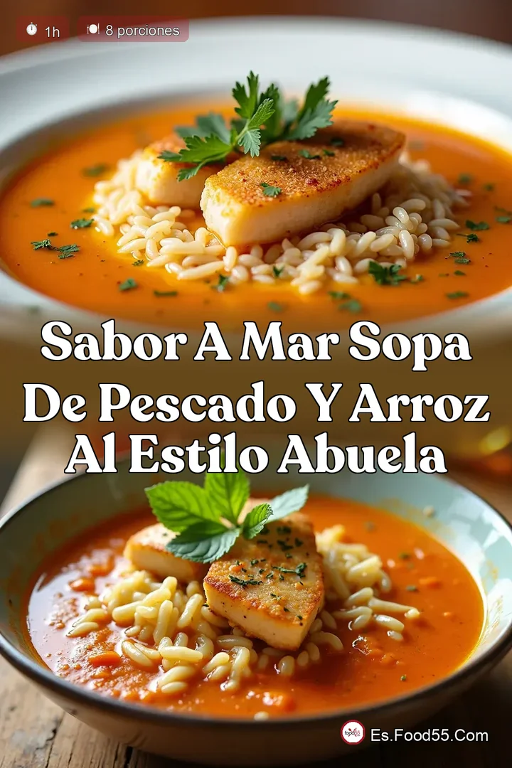 Sabor a Mar Sopa de Pescado y Arroz al Estilo Abuela