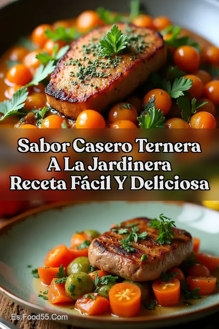 Sabor Casero Ternera a la Jardinera Receta F&aacute;cil y Deliciosa