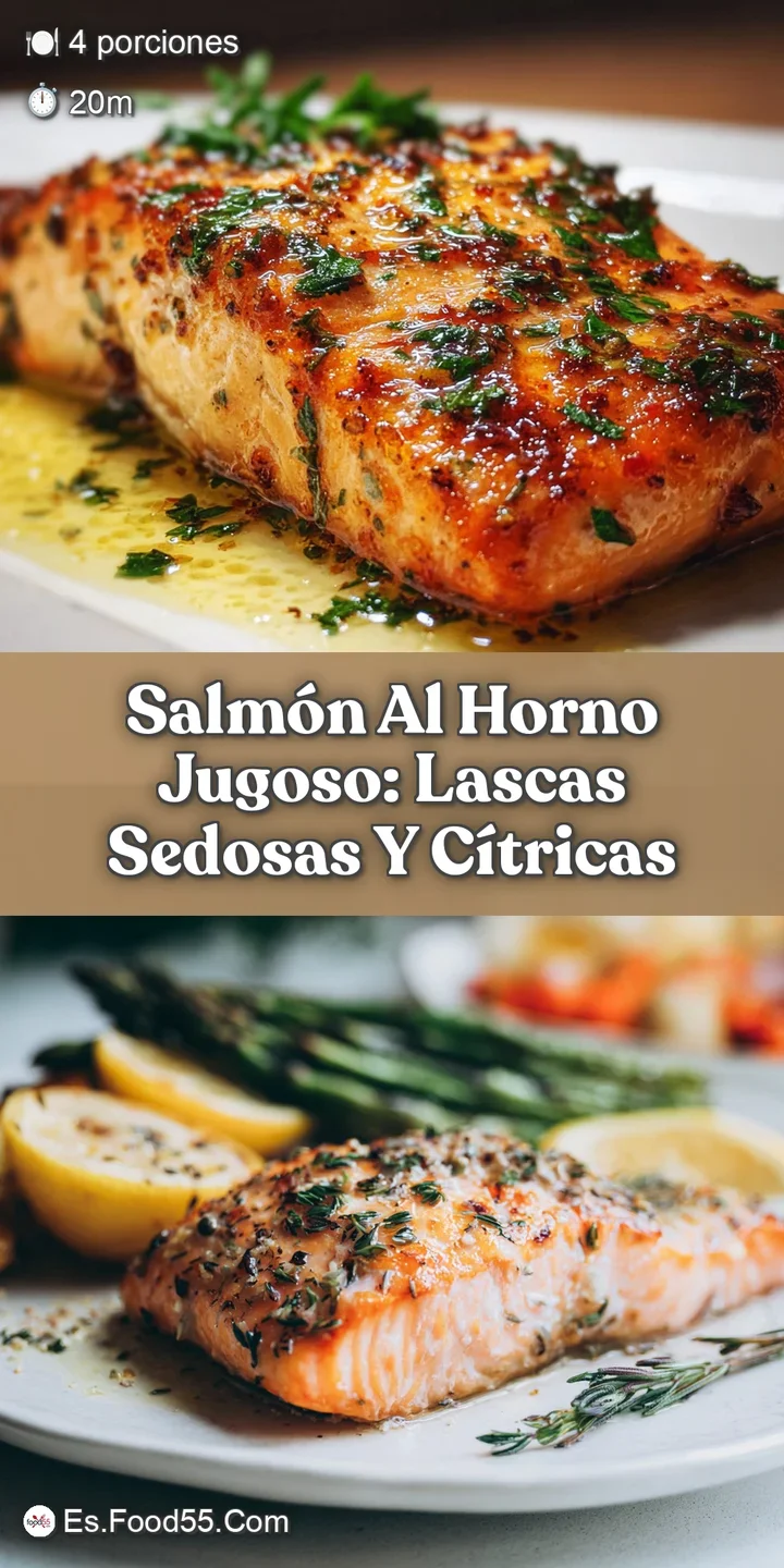 Close-up of moist, pink salmon with a glistening surface, showing the tender flakes and herbs, creating a mouthwatering im...