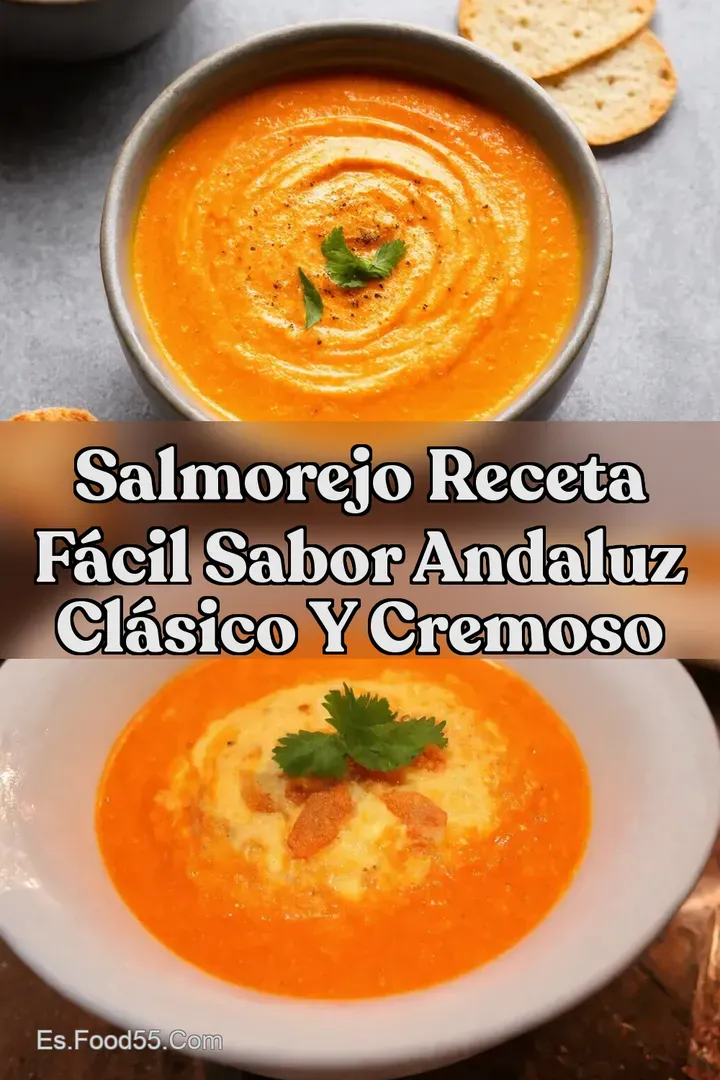 Salmorejo Receta F&aacute;cil Sabor Andaluz Cl&aacute;sico y Cremoso