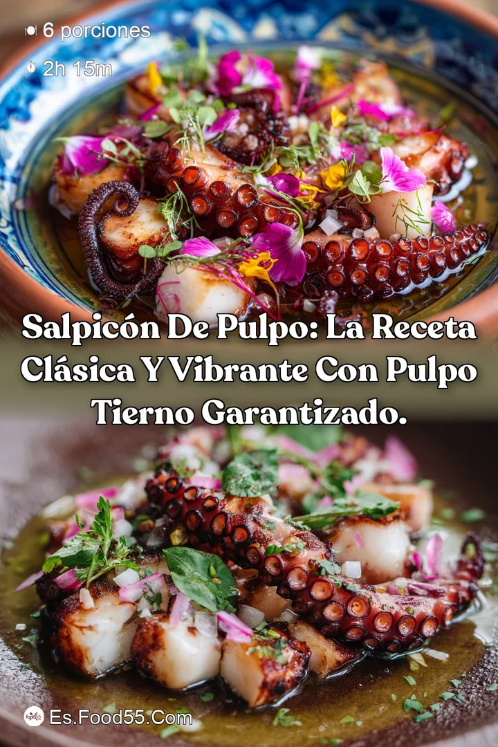 Salpic&oacute;n de pulpo: La receta cl&aacute;sica y vibrante con pulpo tierno garantizado.