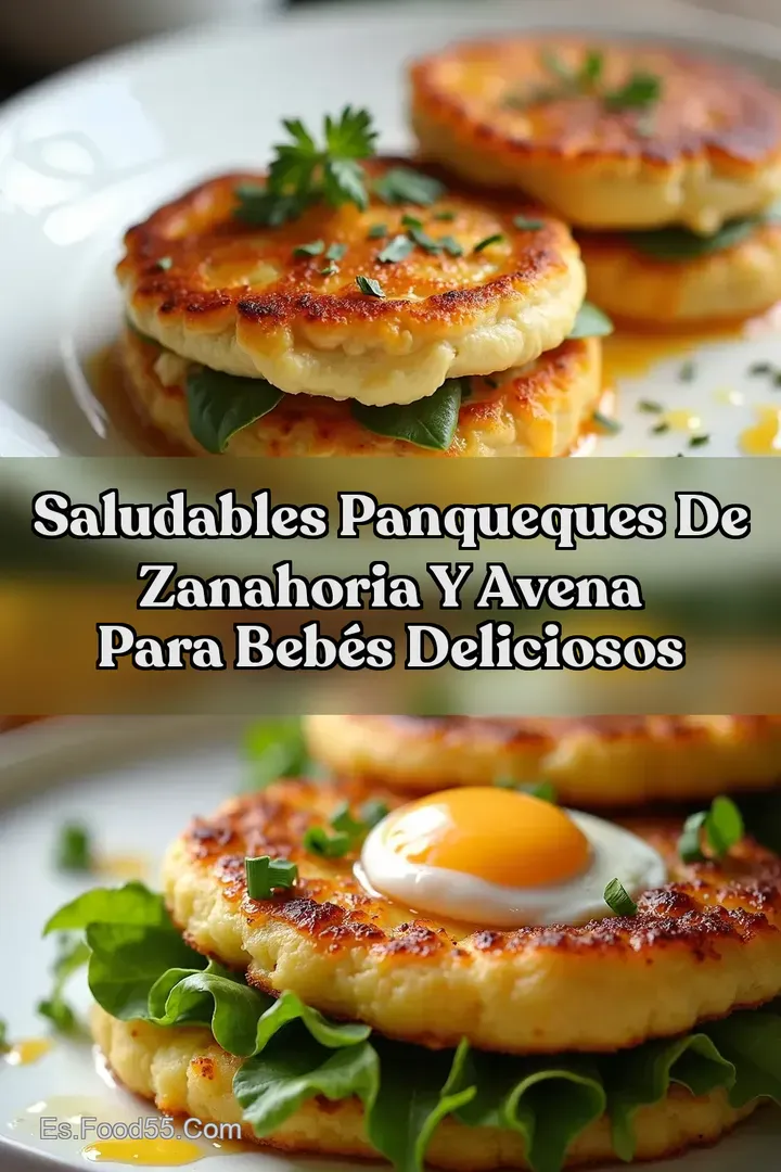 Saludables Panqueques de Zanahoria y Avena Para Beb&eacute;s Deliciosos