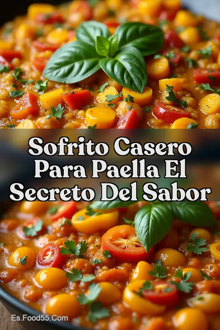Sofrito Casero para Paella El Secreto del Sabor
