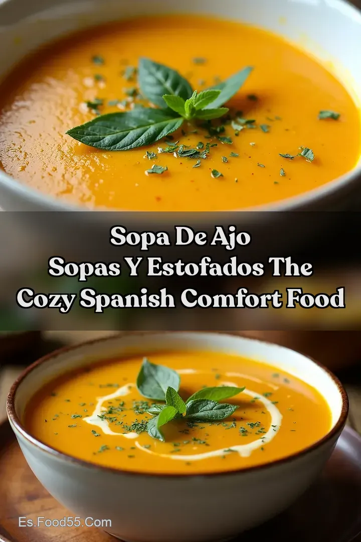 Sopa de Ajo Sopas Y Estofados The Cozy Spanish Comfort Food
