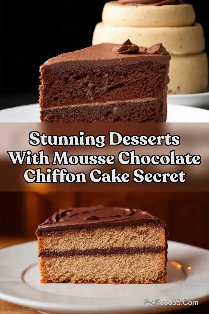 Stunning Desserts With Mousse Chocolate Chiffon Cake Secret