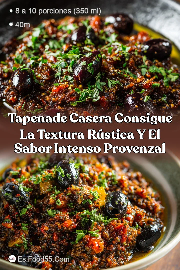 Tapenade Casera Consigue la textura r&uacute;stica y el sabor intenso Provenzal
