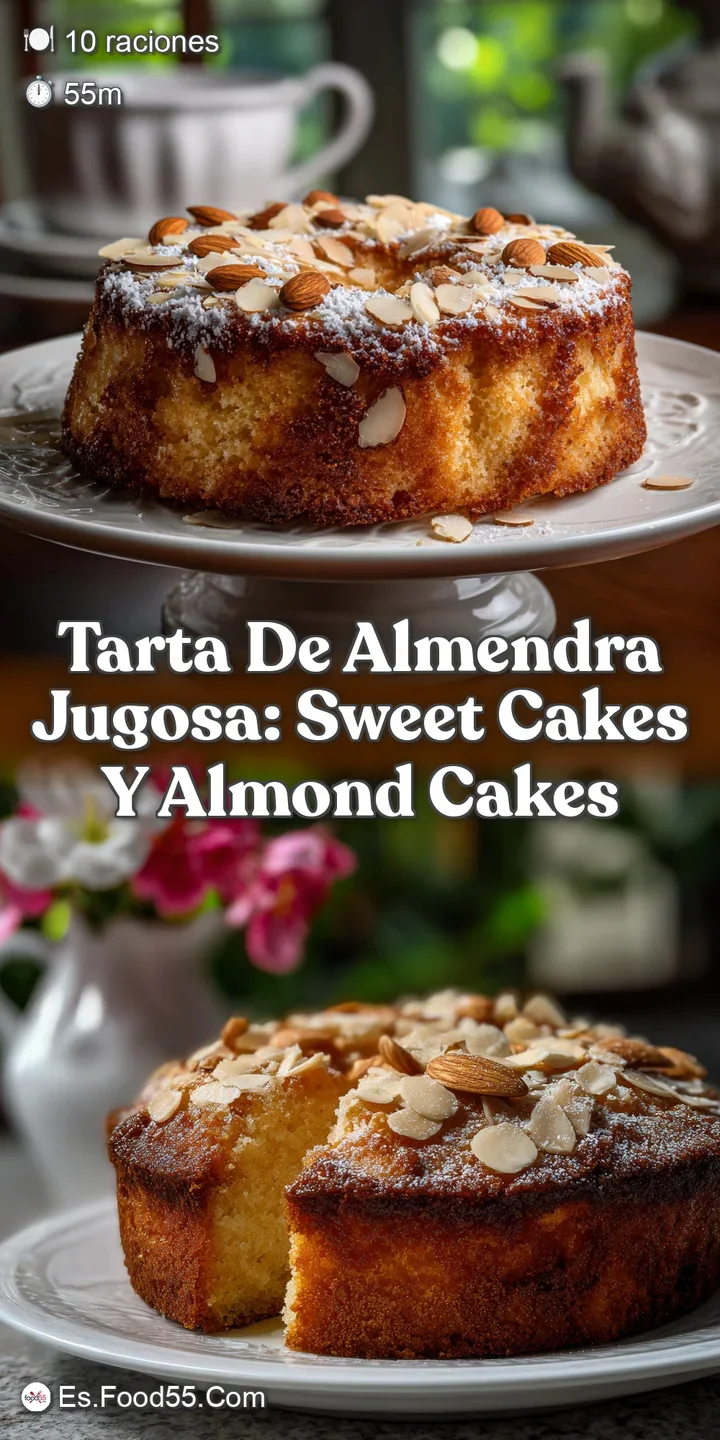 Tarta de Almendra Jugosa: Sweet Cakes y Almond Cakes