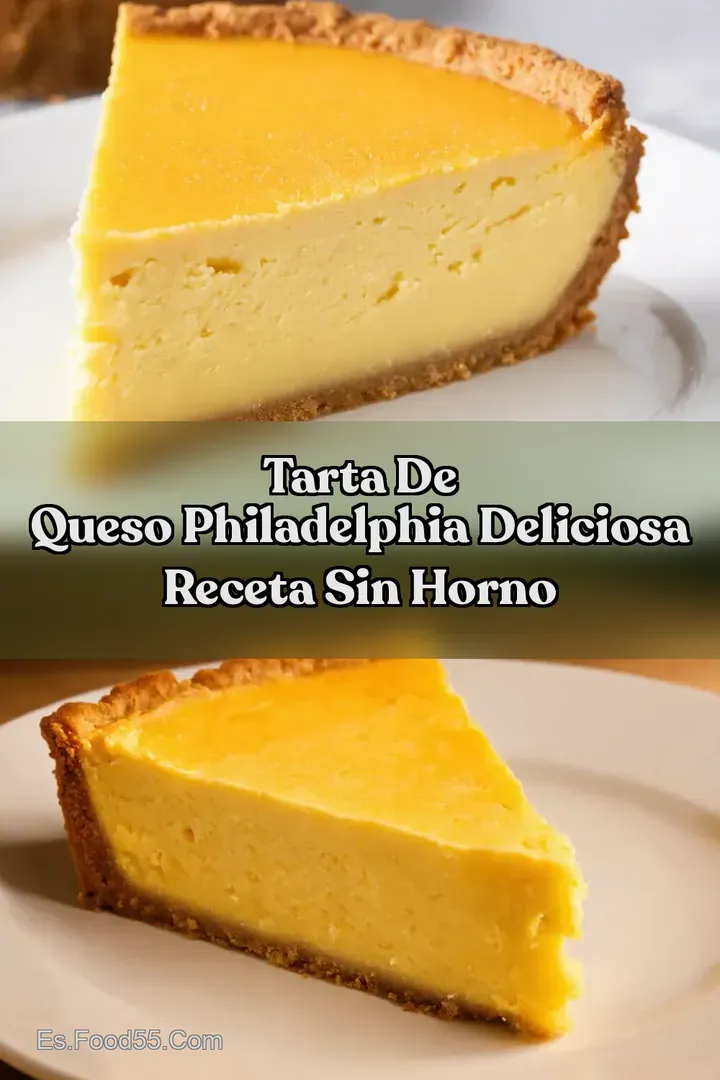 Tarta de Queso Philadelphia Deliciosa Receta Sin Horno