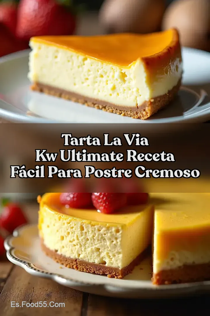 Tarta La Via kw Ultimate Receta F&aacute;cil para Postre Cremoso