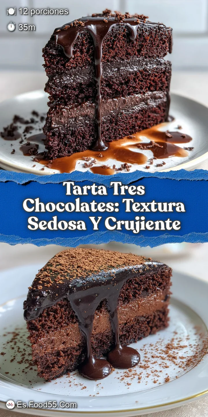 Close-up shows a perfect cut of cake, displaying its moist texture and decadent layers. The smooth ganache practically mel...