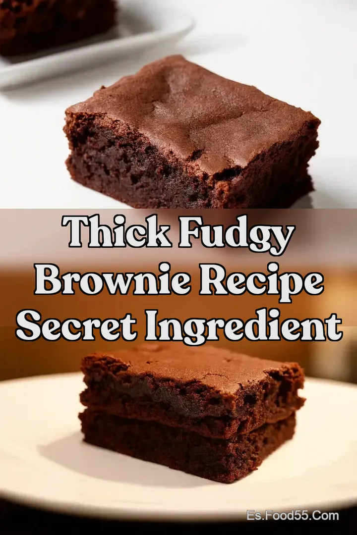 Thick Fudgy Brownie Recipe Secret Ingredient