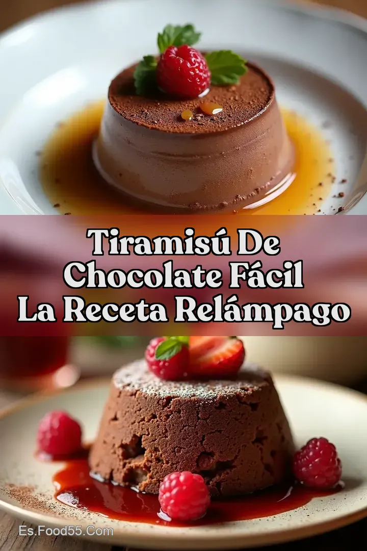 Tiramis&uacute; de Chocolate F&aacute;cil La Receta Rel&aacute;mpago