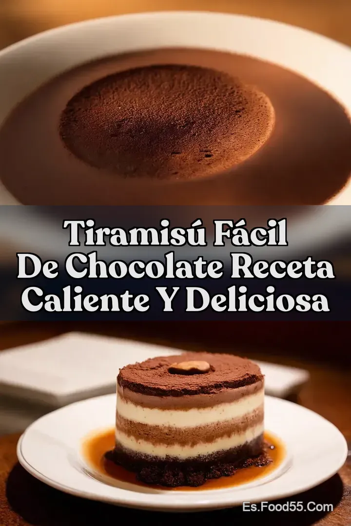 Tiramis&uacute; F&aacute;cil de Chocolate Receta Caliente y Deliciosa