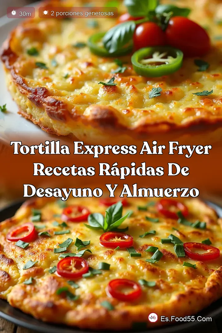 Tortilla Express Air Fryer Recetas R&aacute;pidas de Desayuno y Almuerzo