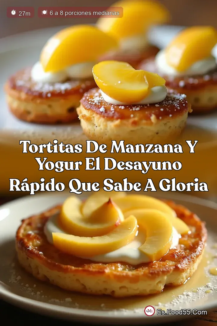 Tortitas de Manzana y Yogur El Desayuno R&aacute;pido que Sabe a Gloria