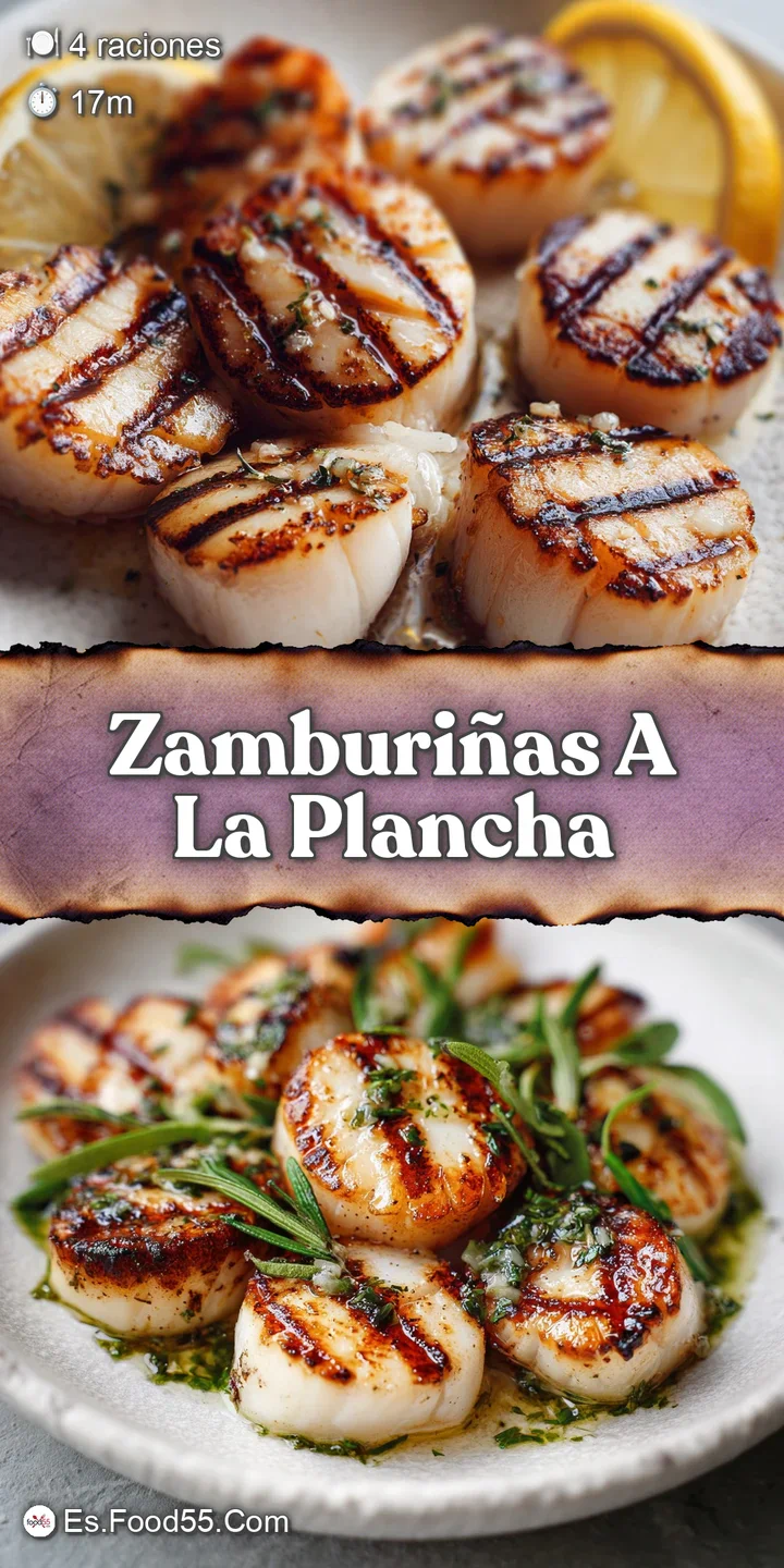 Close-up reveals perfectly caramelized scallop edges, glistening with lemon butter and speckled with vibrant green parsley...