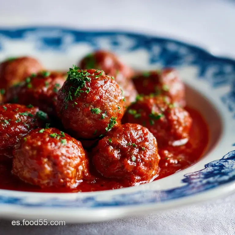 Alb&oacute;ndigas con Tomate: Receta Tradicional