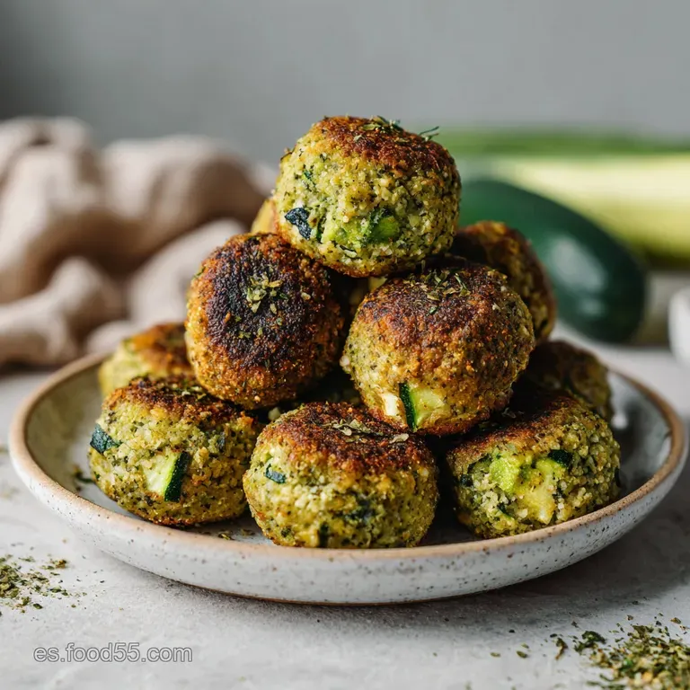 Alb&oacute;ndigas de Calabac&iacute;n al Horno: Con Queso