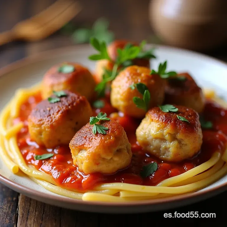 Alb&oacute;ndigas de Pollo A la Primera Jugosas Sabrosas y Ligeras