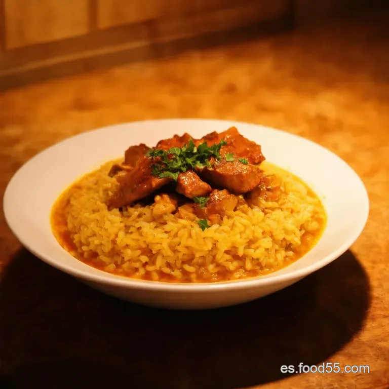 Arroz Caldoso Con Costillas De La Abuela presentation
