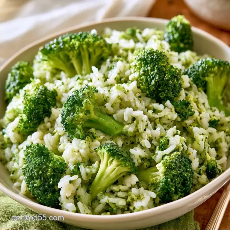 Arroz con Brócoli Casero y Vegetariano