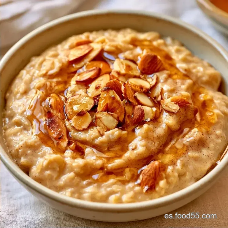 Porridge De Avena Con Almendras Cremoso